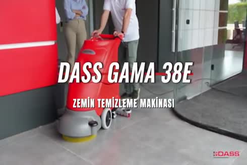 850 m2 / Saat Elektrikli Zemin Temizleme Makinası Dass Gama 38E