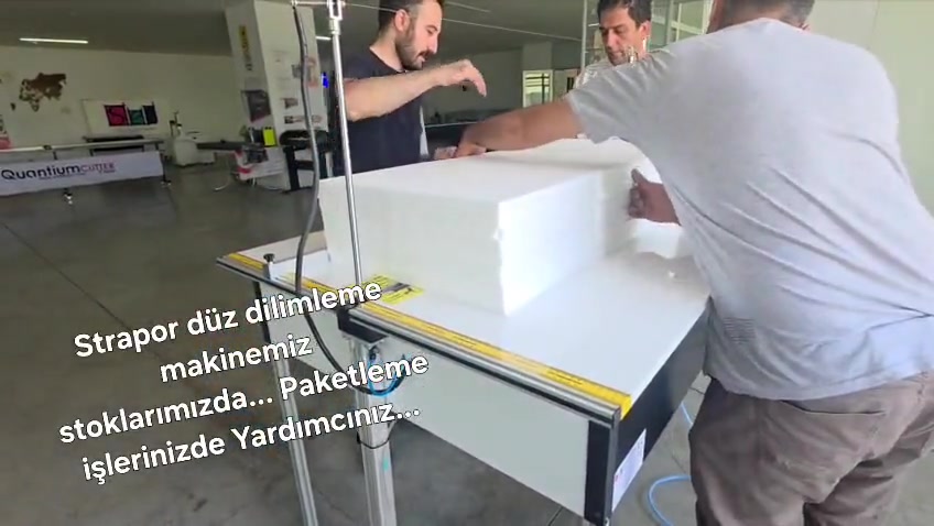 QRCUT One Strafor Söve Düz Dilimleme Makinesi1100 mm.50 CM.yükseklik * Sıcak tel kesim EPS/XPS 